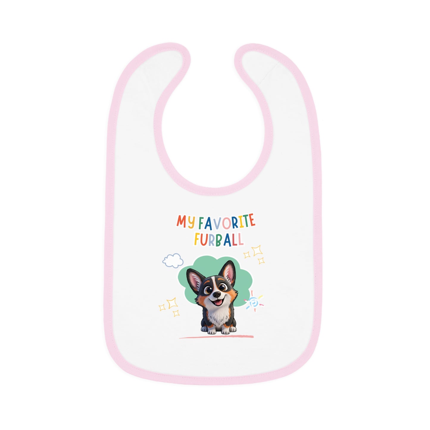 Corgi Favorite Furball Baby Bib