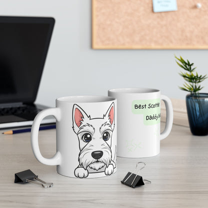 Scottish Terrier Peek-a-Boo Mug | Best Scottie Daddy Gift