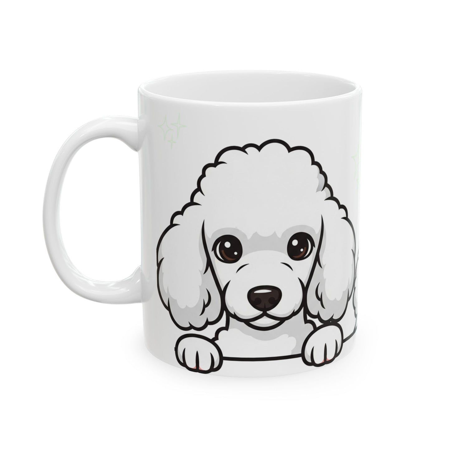 Poodle Peek-a-Boo Mug | Best Poodle Daddy Gift
