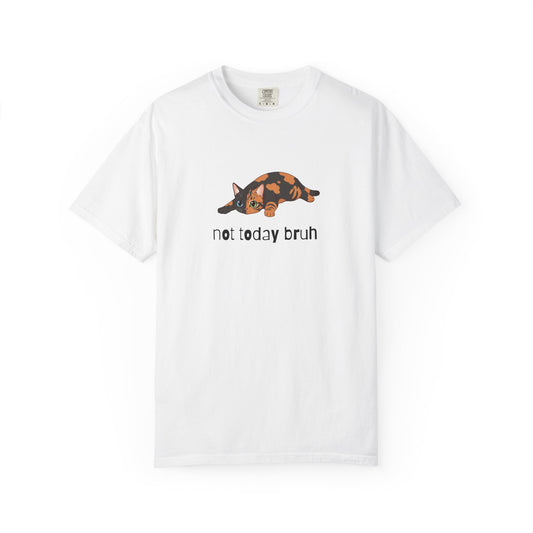 Short hair chimera cat Not Today Bruh T-Shirt