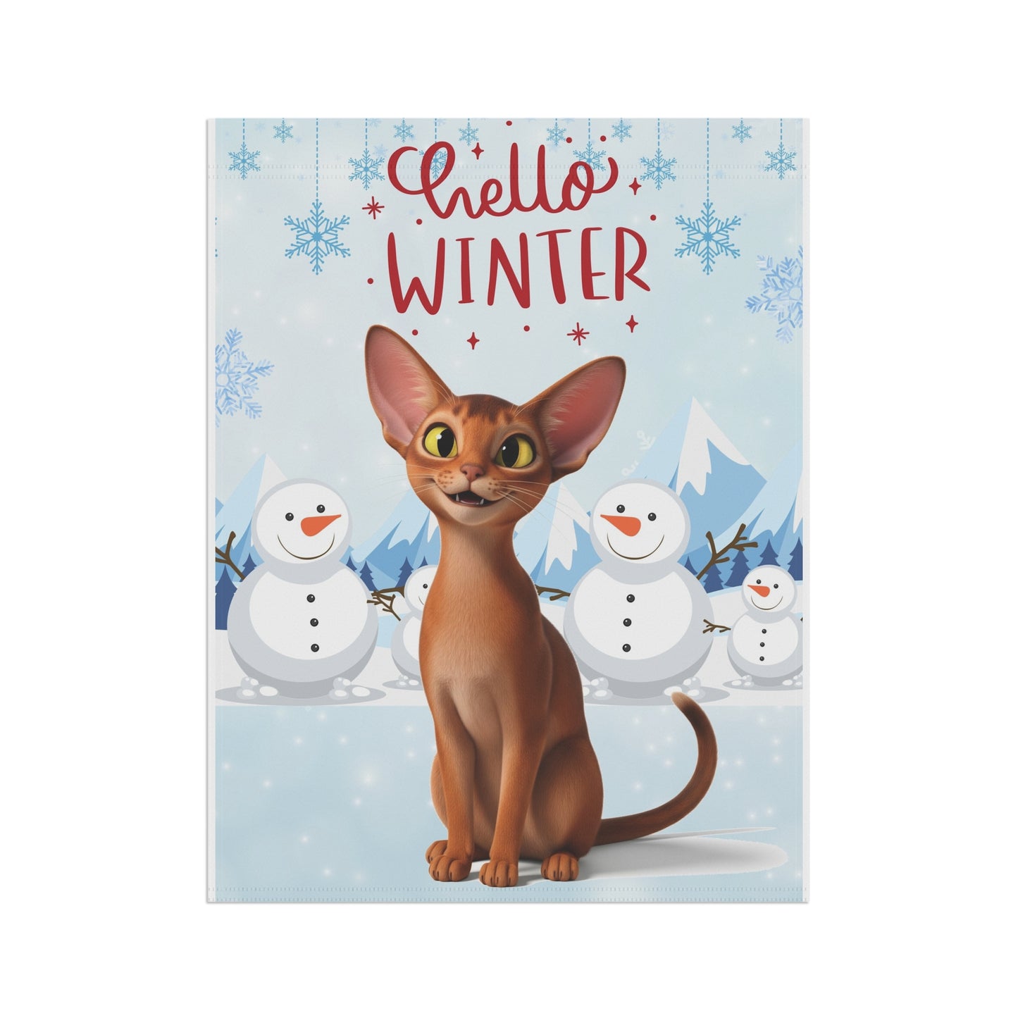 Abyssinian Hello Winter Garden Banner