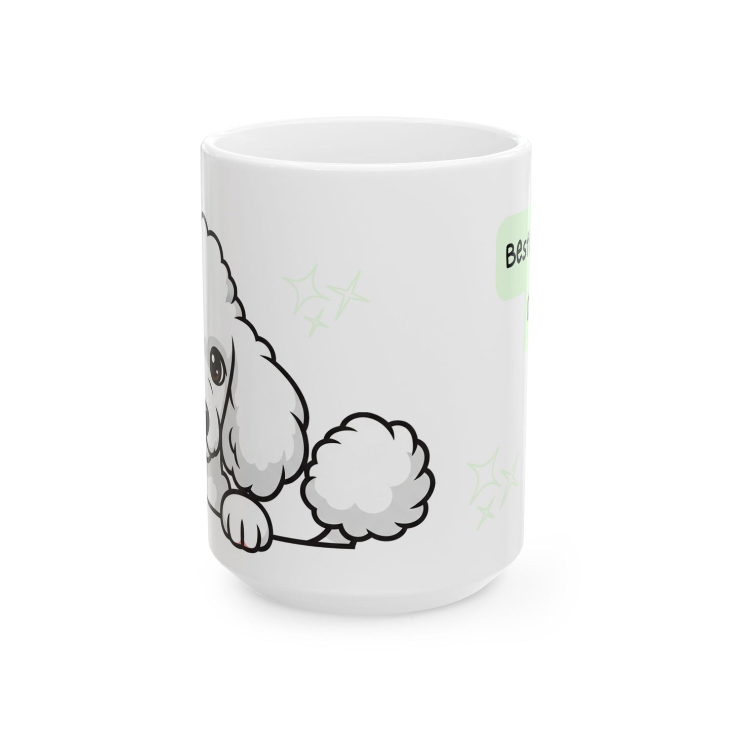 Poodle Peek-a-Boo Mug | Best Poodle Daddy Gift