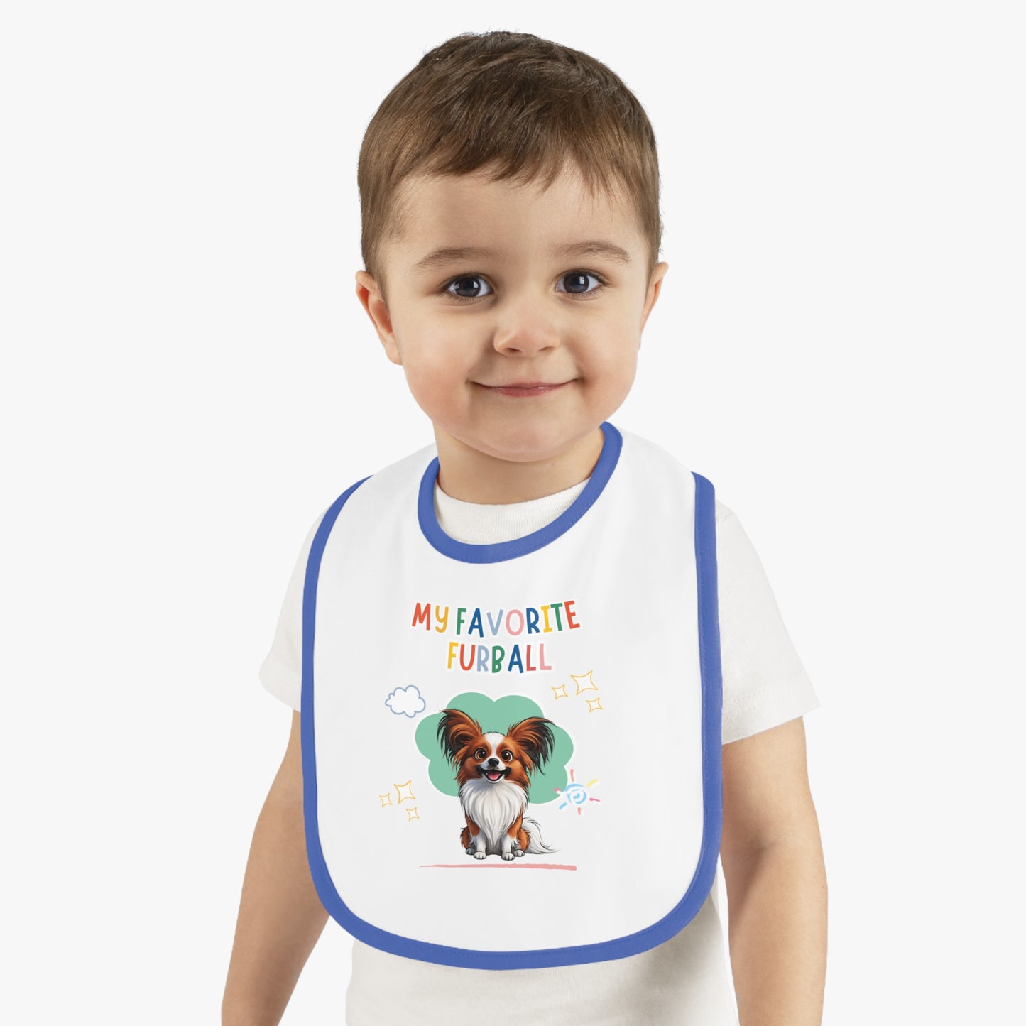 Papillon Favorite Furball Baby Bib