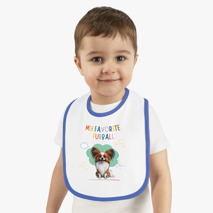 Papillon Favorite Furball Baby Bib