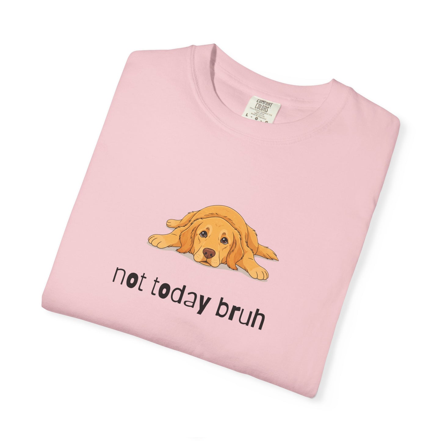 Golden Retriever Not Today Bruh T-Shirt
