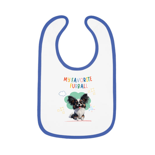 Papillon Favorite Furball Baby Bib