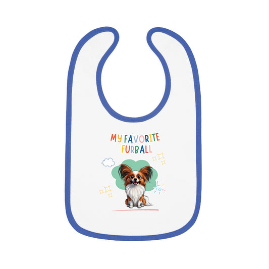 Papillon Favorite Furball Baby Bib