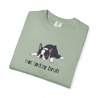 Boston Terrier Not Today Bruh T-Shirt