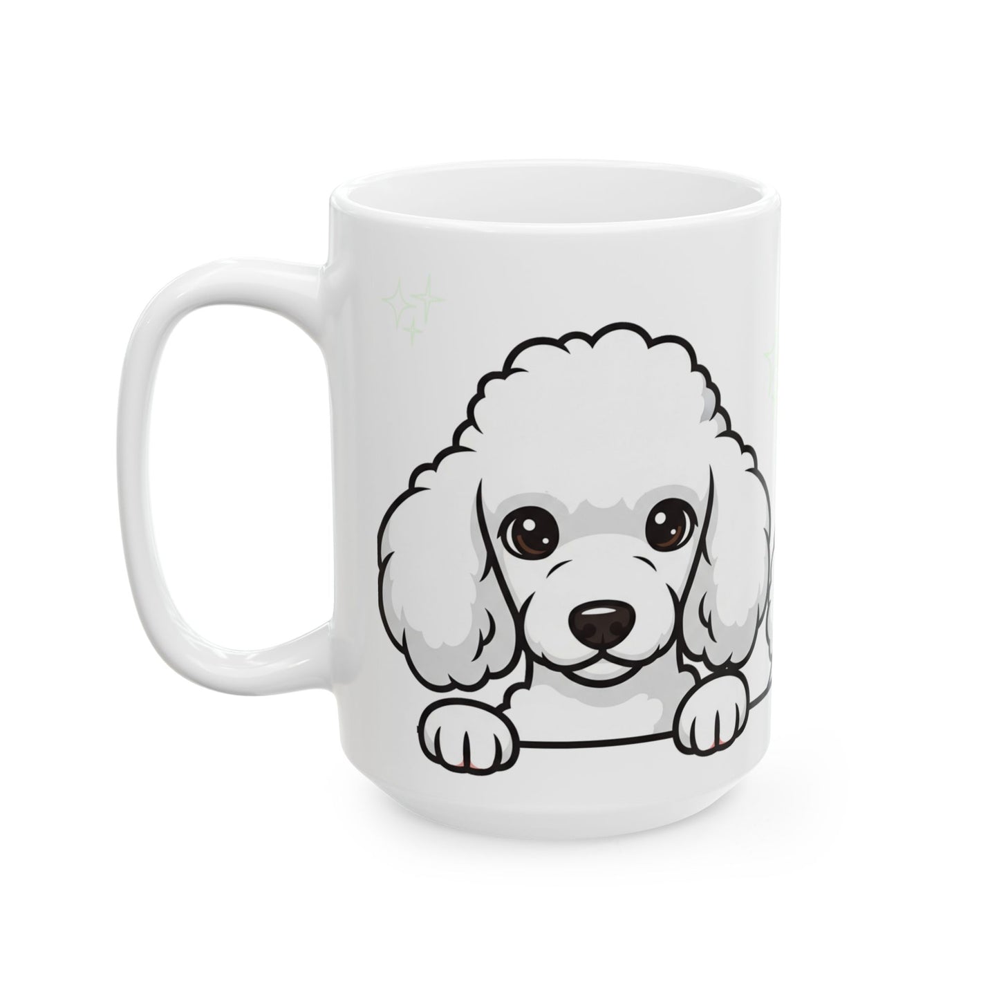 Poodle Peek-a-Boo Mug | Best Poodle Daddy Gift
