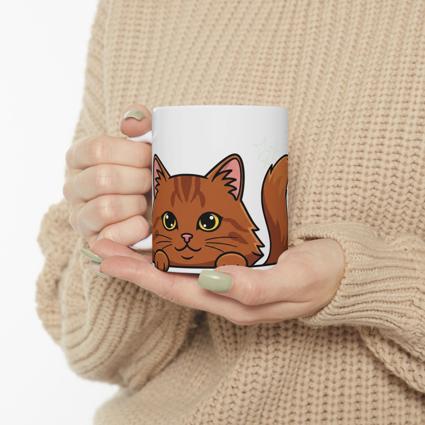 Cat Peek-a-Boo Mug | Best Cat Daddy Gift