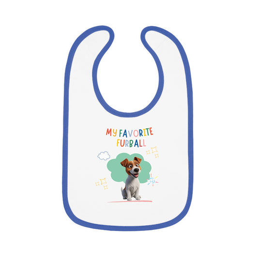 Jack Russell Favorite Furball Baby Bib