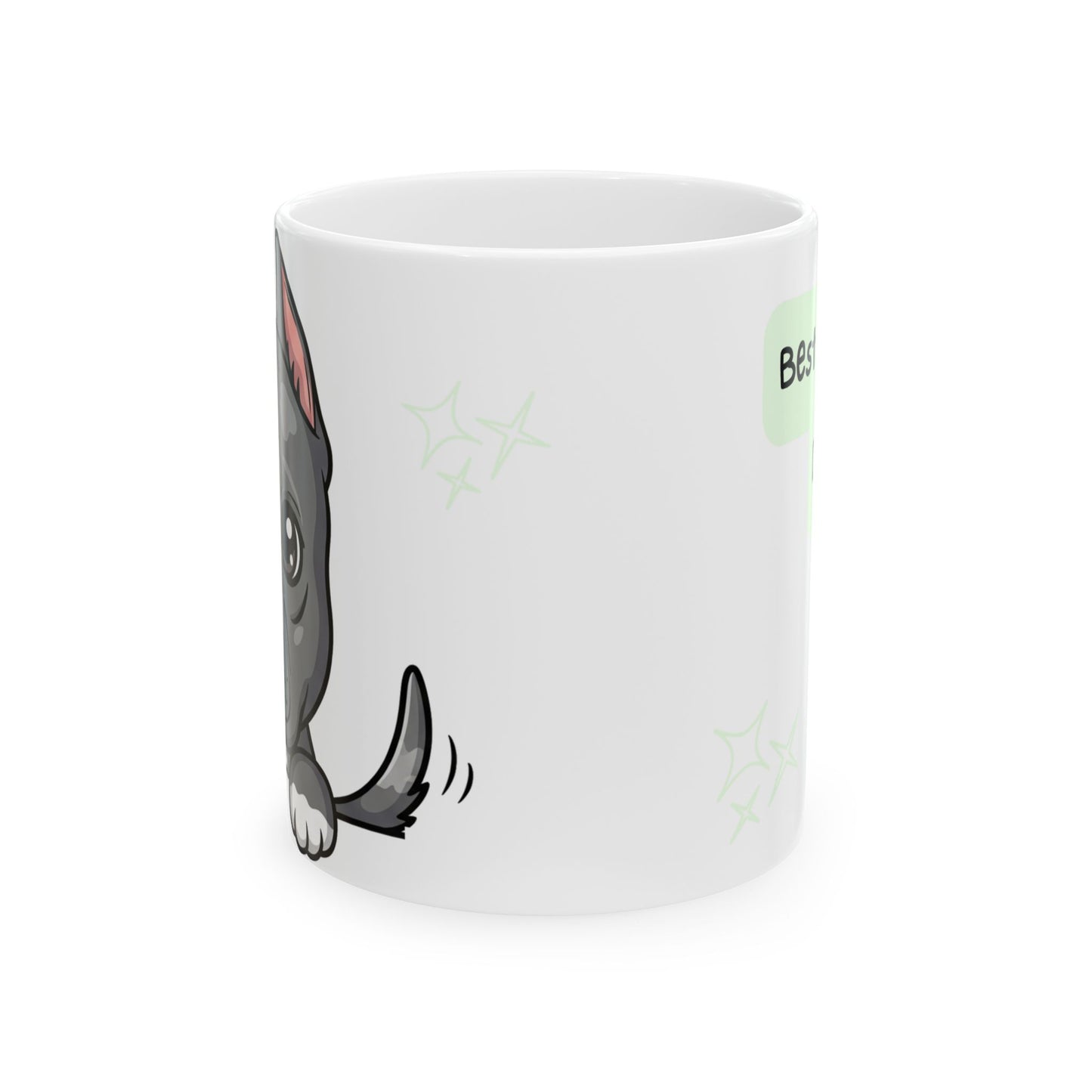 Pitbull Peek-a-Boo Mug | Best Pitbull Daddy Gift