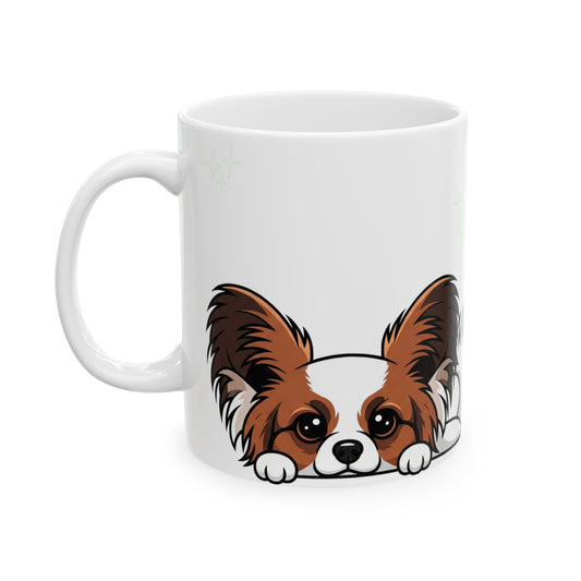 Papillon Peek-a-Boo Mug | Best Papillon Mama Gift