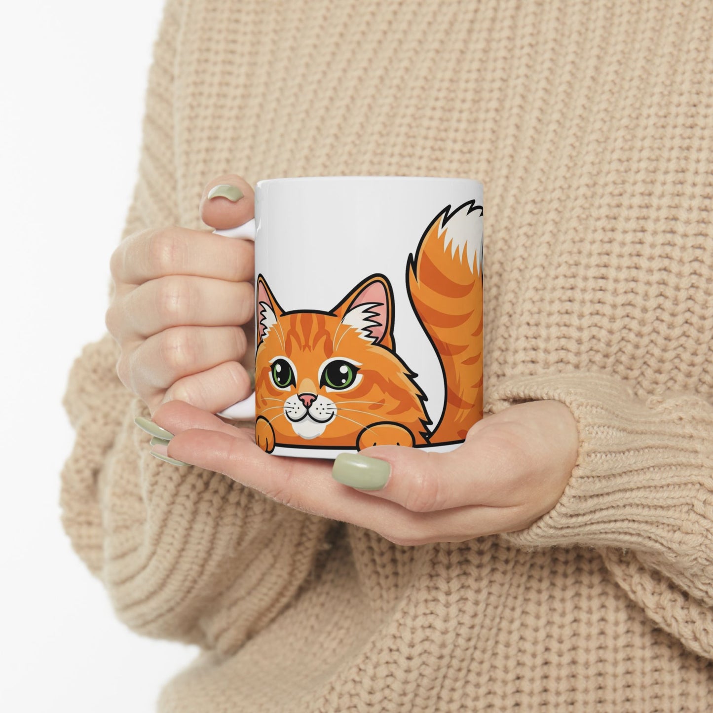 Cat Peek-a-Boo Mug | Best Cat Daddy Gift