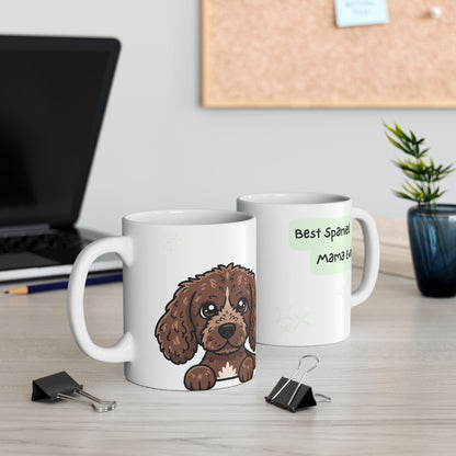 American Water Spaniel Peek-a-Boo Mug | Best Spaniel Mama