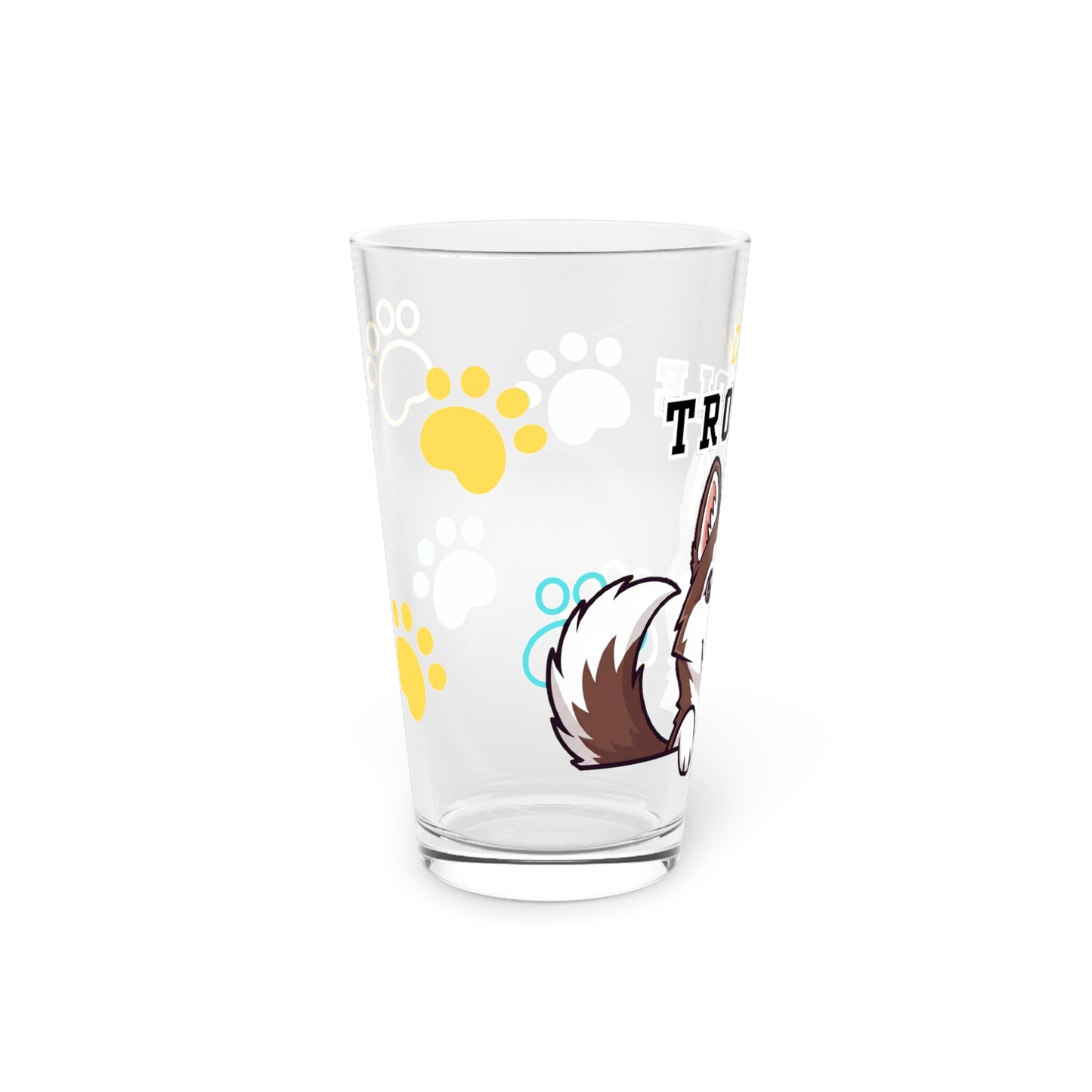 Husky Tiny Trouble Pint Glass