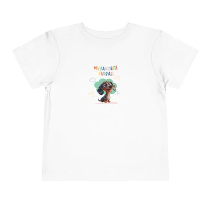 Dacshund Favorite Furball Toddler Tee