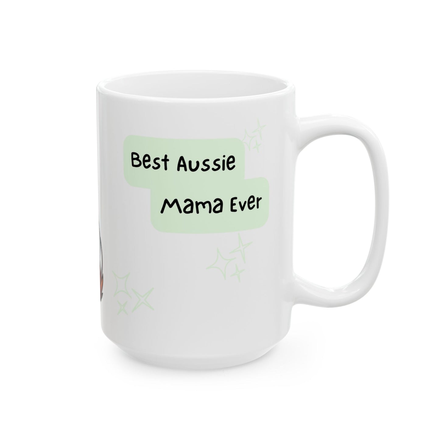 Australian Shepherd Peek-a-Boo Mug | Best Aussie Mama Gift