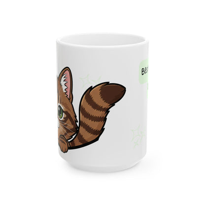 Cat Peek-a-Boo Mug | Best Cat Daddy Gift