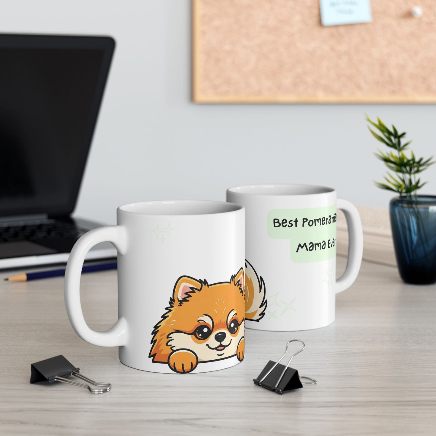 Pomeranian Peek-a-Boo Mug | Best Pomeranian Mama Gift