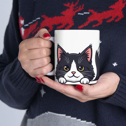 Cat Peek-a-Boo Mug | Best Cat Daddy Gift