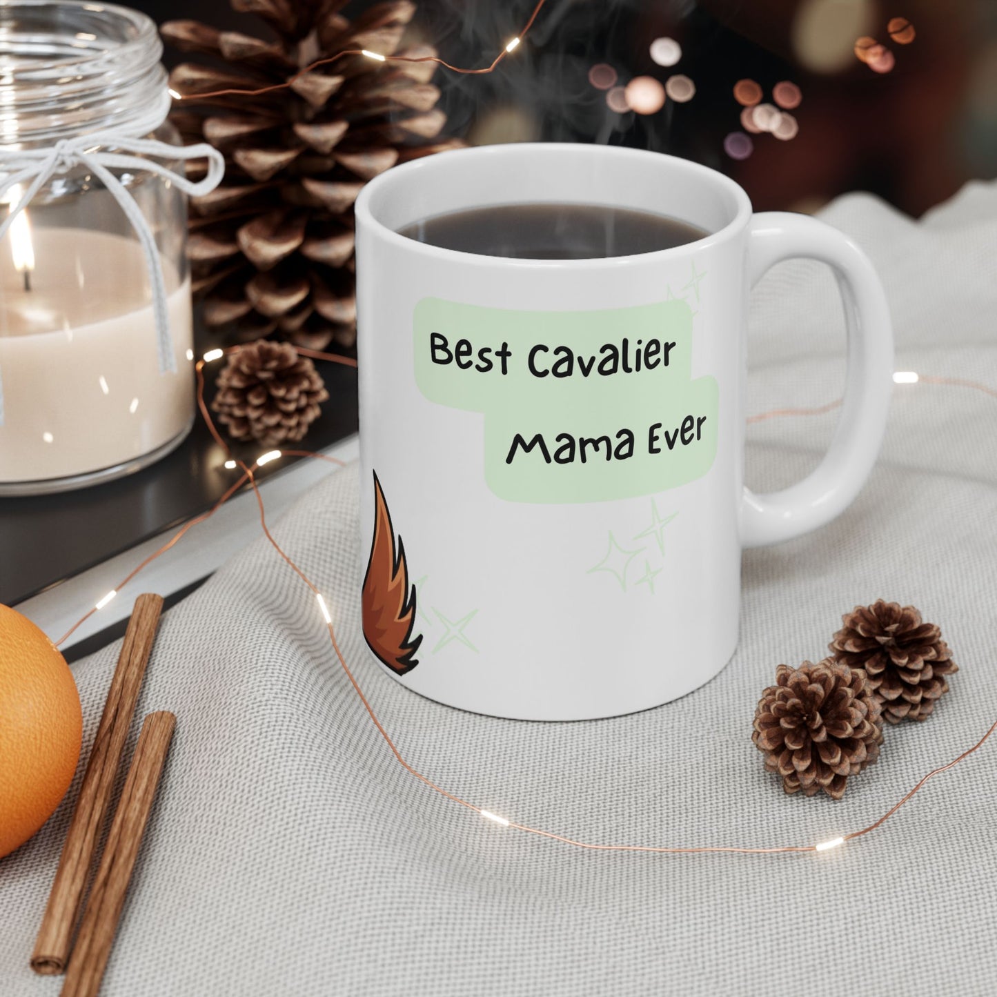 Cavalier King Charles Spaniel Peek-a-Boo Mug | Best Cavalier Mama Gift