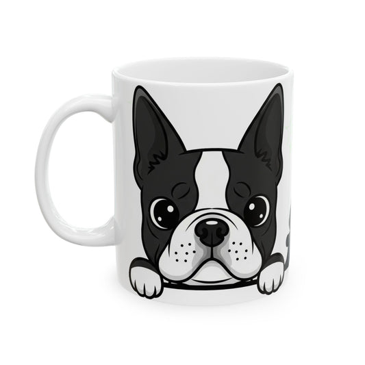 Boston Terrier Peek-a-Boo Mug | Best Boston Terrier Mama Gift