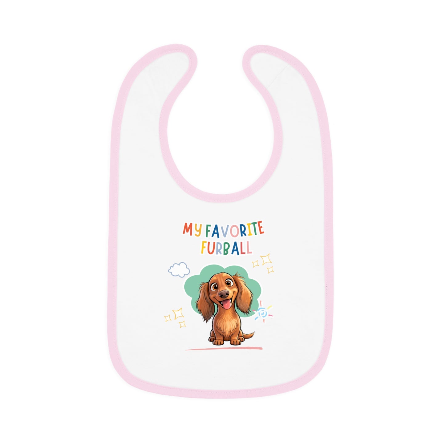 Dacshund Favorite Furball Baby Bib