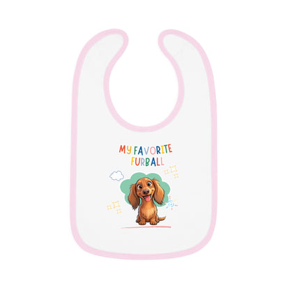 Dacshund Favorite Furball Baby Bib