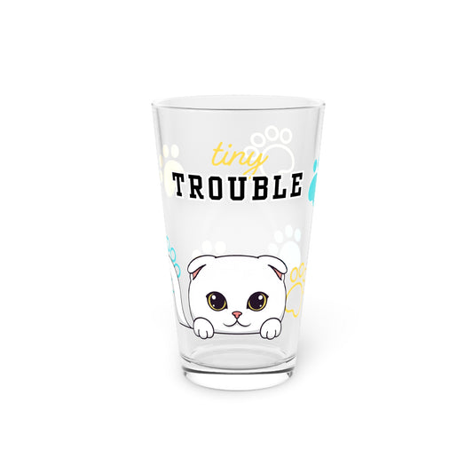 Scottish Fold Tiny Trouble Pint Glass