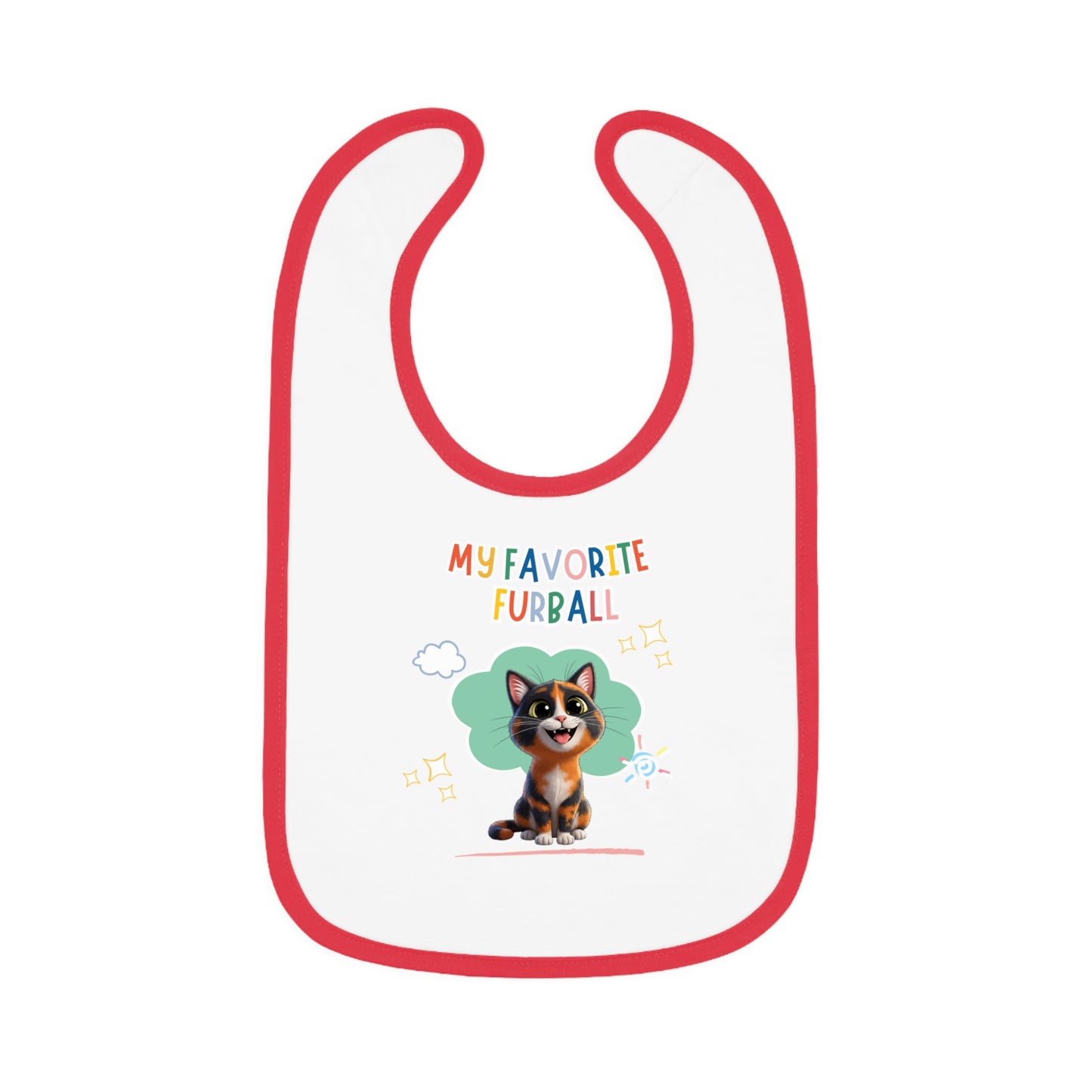 Shorthair Tortoiseshell Cat Favorite Furball Baby Bib