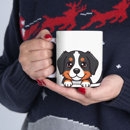 Bernese Mountain Dog Peek-a-Boo Mug | Best Berner Mama