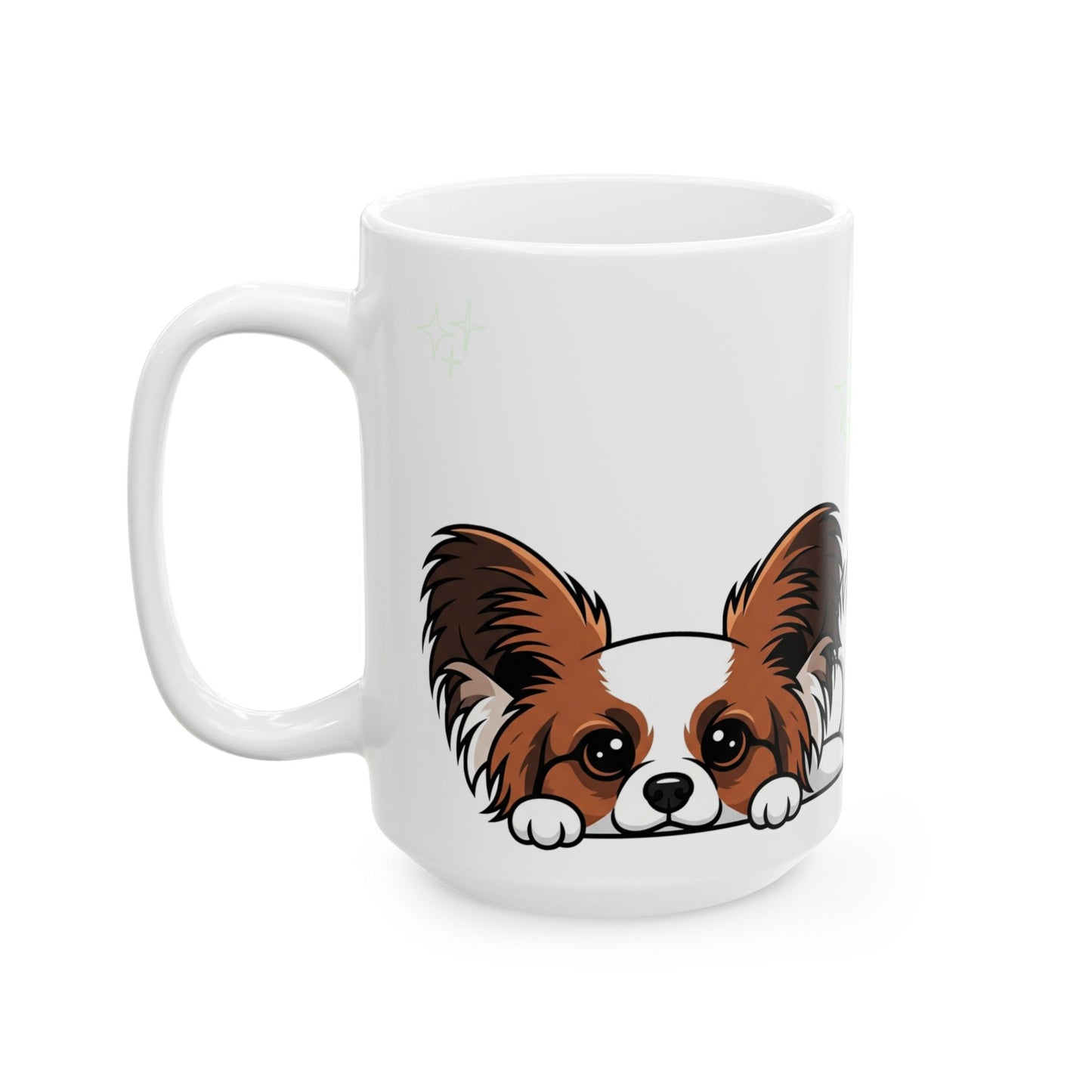 Papillon Peek-a-Boo Mug | Best Papillon Mama Gift