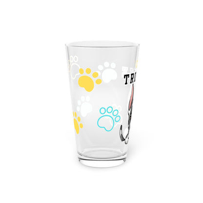 Great Dane Tiny Trouble Pint Glass