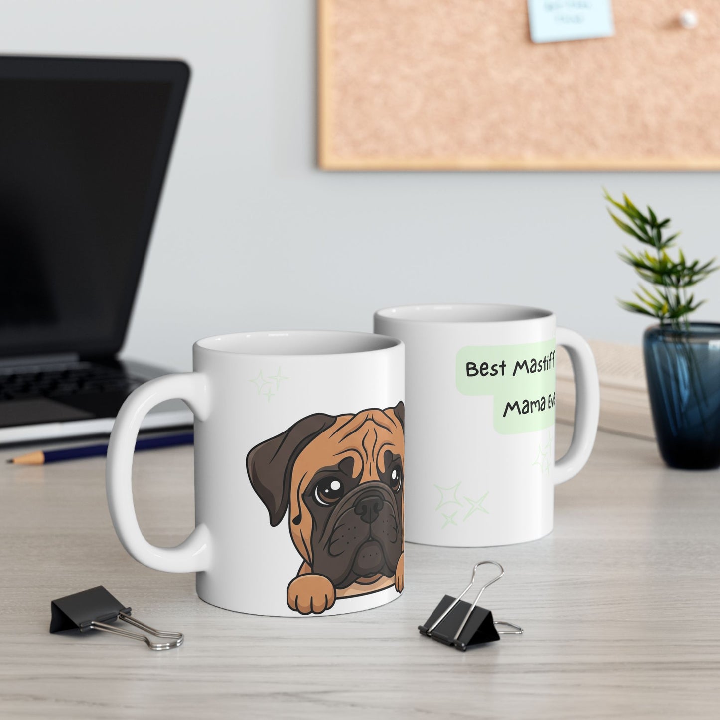 Mastiff Peek-a-Boo Mug | Best Mastiff Mama Gift