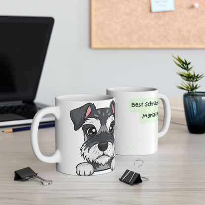 Mini Schnauzer Peek-a-Boo Mug | Best Schnauzer Mama Gift