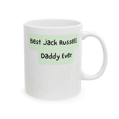 Jack Russell Terrier Peek-a-Boo Mug | Best Jack Russell Daddy