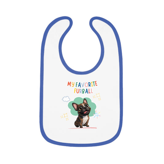 Frenchie Favorite Furball Baby Bib