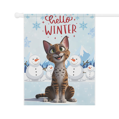 Ocicat Hello Winter Garden Banner