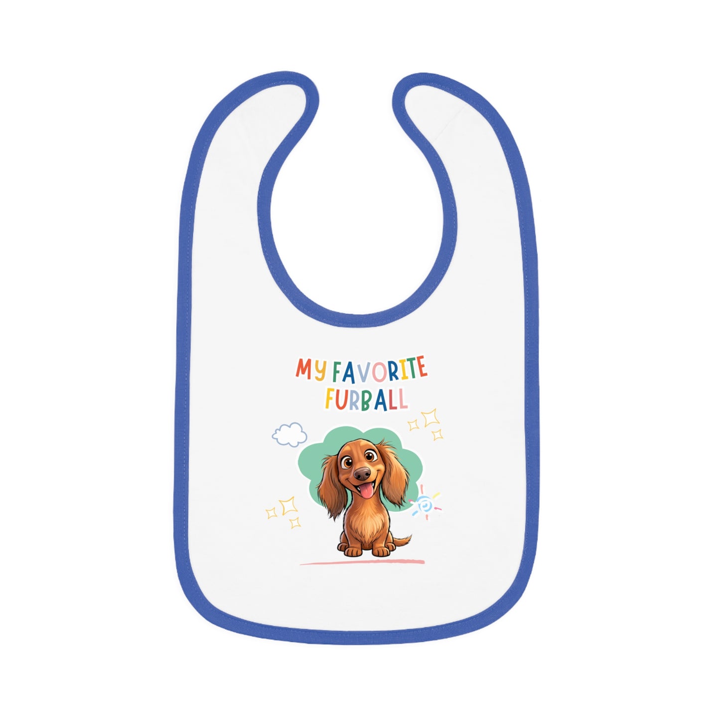Dacshund Favorite Furball Baby Bib