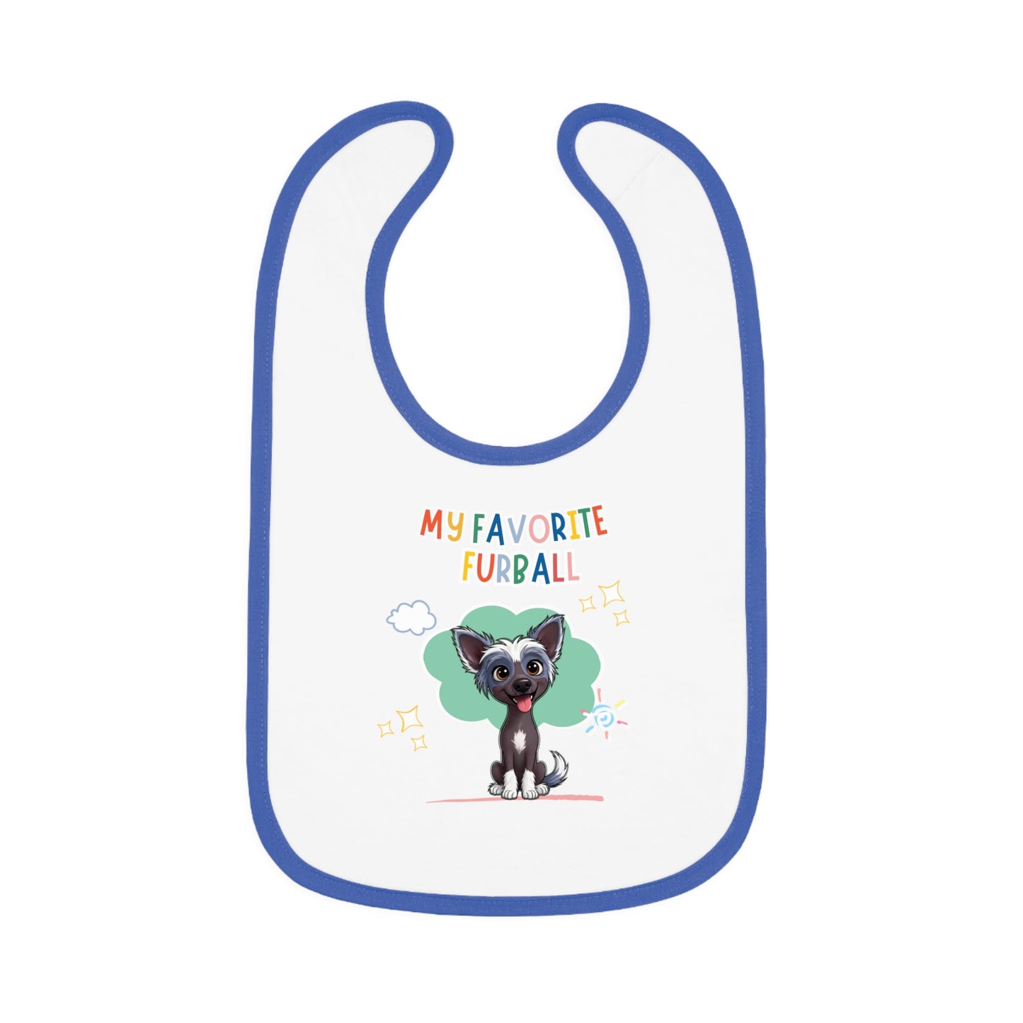 Chinese Crested Favorite Furball Baby Bib