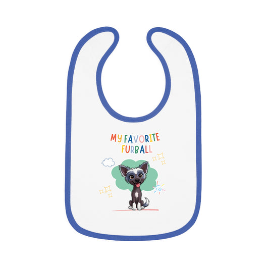 Chinese Crested Favorite Furball Baby Bib