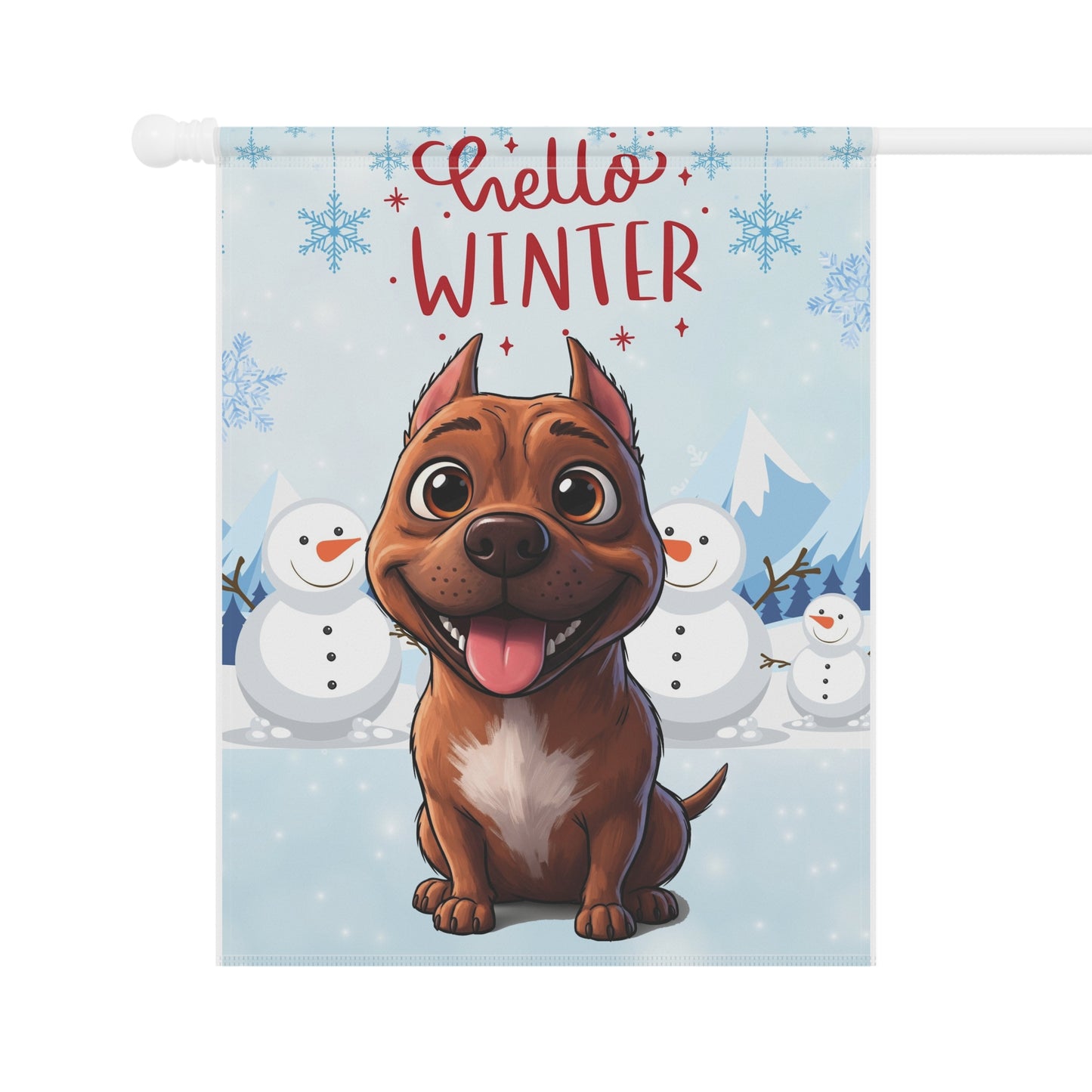 Pitbull Hello Winter Garden Banner