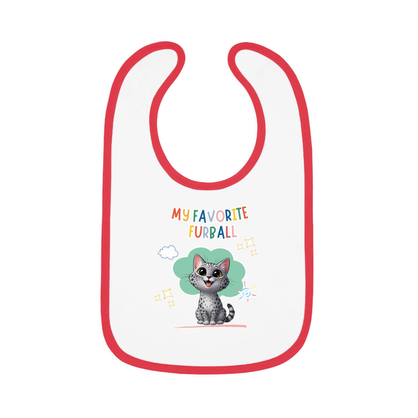 Ocicat Favorite Furball Baby Bib