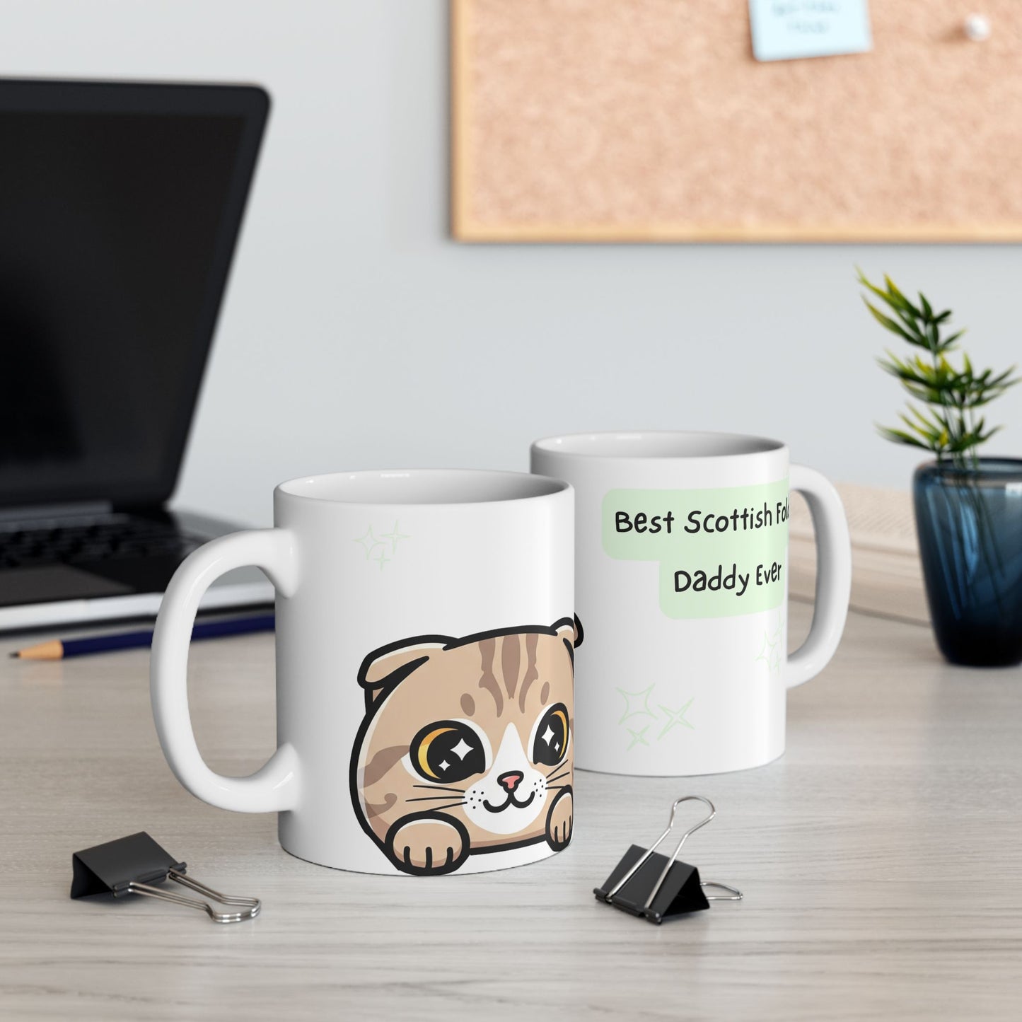 Scottish Fold Peek-a-Boo Mug | Best Scottish Fold Daddy