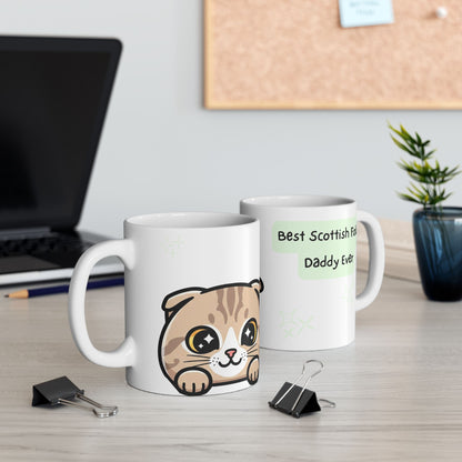 Scottish Fold Peek-a-Boo Mug | Best Scottish Fold Daddy