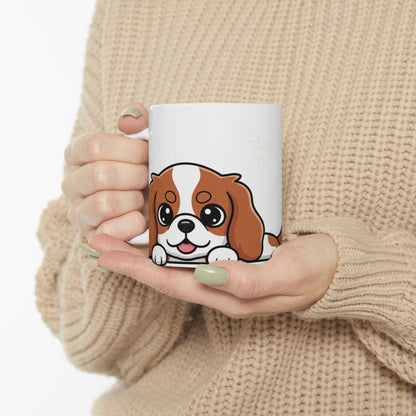 Cavalier King Charles Spaniel Peek-a-Boo Mug | Best Cavalier Daddy Gift