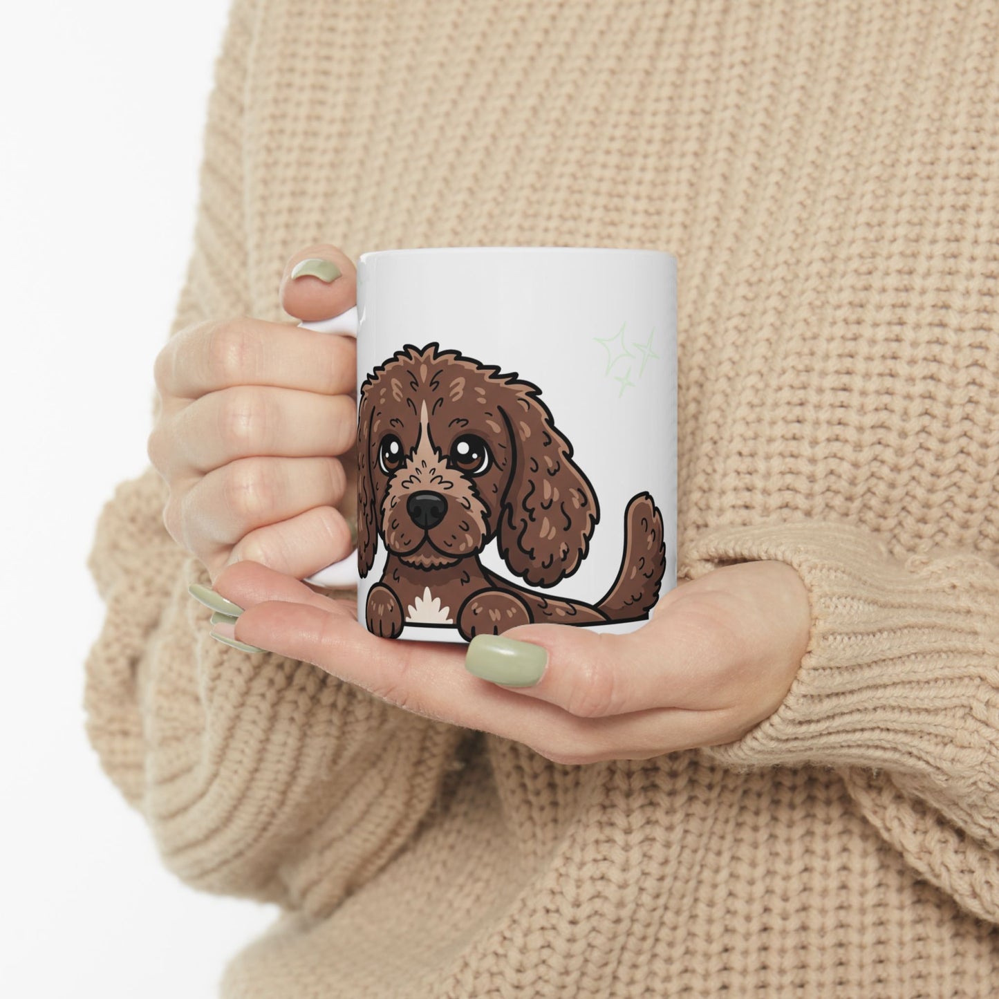 American Water Spaniel Peek-a-Boo Mug | Best Spaniel Mama