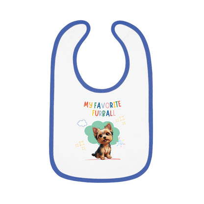 Yorkie Favorite Furball Baby Bib