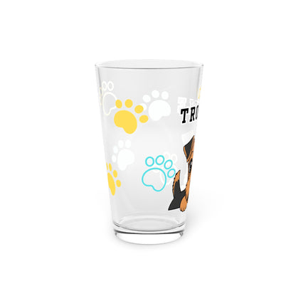 Welshie Tiny Trouble Pint Glass